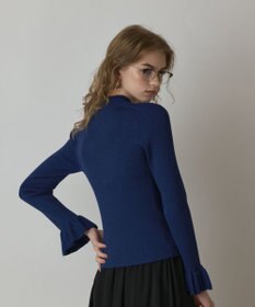 GRACE CONTINENTAL ラメリブニットトップ