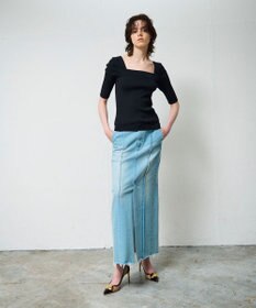 GRACE CONTINENTAL スクエアーネックトップ