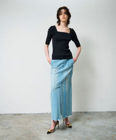 GRACE CONTINENTAL スクエアーネックトップ