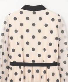 GRACE CONTINENTAL ラメドット刺繍ドレス