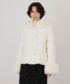 GRACE CONTINENTAL エコファーショートダウンジャケット キナリ