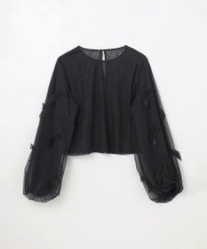 GRACE CONTINENTAL リボンチュールトップ