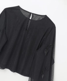 GRACE CONTINENTAL リボンチュールトップ