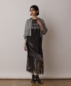 GRACE CONTINENTAL ハーフスリーブルーズシャツ グレー