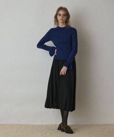 GRACE CONTINENTAL ラメリブニットトップ