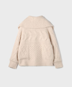 GRACE CONTINENTAL ヘアリーニットコクーンジャケット