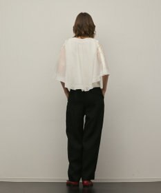 GRACE CONTINENTAL オーガンジージャガードパンツ