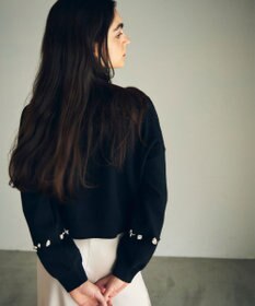 GRACE CONTINENTAL マルチビジューニットトップ