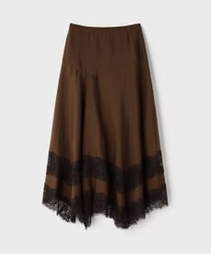 GRACE CONTINENTAL レースヘムフレアスカート