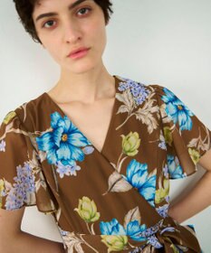 GRACE CONTINENTAL ミモザプリントワンピース