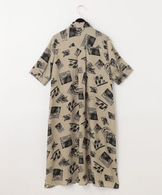 GRACE CONTINENTAL フォトプリントシャツドレス