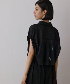 GRACE CONTINENTAL メッシュポンチョシャツ