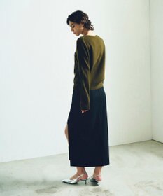 GRACE CONTINENTAL エンブレム刺繍ニットトップ