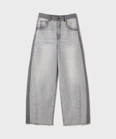 GRACE CONTINENTAL サイドラインデニムパンツ