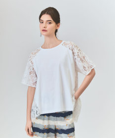 GRACE CONTINENTAL バックレース天竺トップ