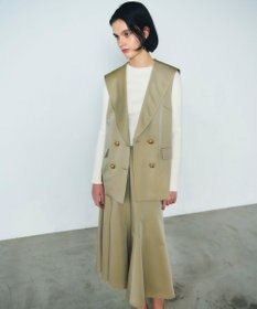 GRACE CONTINENTAL セーラーカラーサテンベスト