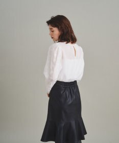 グレースコンチネンタル　GRACE CONTINENTAL　黒　袖刺繍　トップス チュール刺繍トップ / GRACE CONTINENTAL | GRACE CONTINENTAL