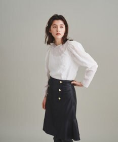 ギャザー袖刺繍トップ / GRACE CONTINENTAL | GRACE CONTINENTAL