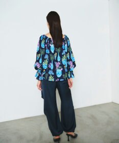 GRACE CONTINENTAL フラワーベースプリントトップ