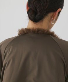 GRACE CONTINENTAL フェイクファー衿ボンバージャケット