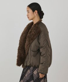 GRACE CONTINENTAL フェイクファー衿ボンバージャケット