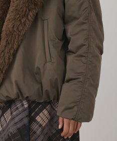 GRACE CONTINENTAL フェイクファー衿ボンバージャケット