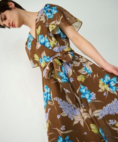 GRACE CONTINENTAL ミモザプリントワンピース