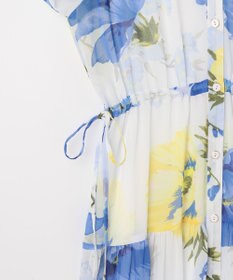 【美品】グレースクラス　ボタニカル　シャツワンピース　プリーツ　花柄　総柄 ボタニカルプリントプリーツワンピース / GRACE CONTINENTAL