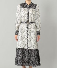通販 送料無料  / キーモチーフプリントワンピース GRACE GRACE | CONTINENTAL シャツ/ブラウス(長袖/七分)