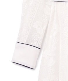 GRACE CONTINENTAL ストライプフラワー刺繍ワンピース