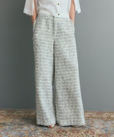 GRACE CONTINENTAL ツイードイージーパンツ