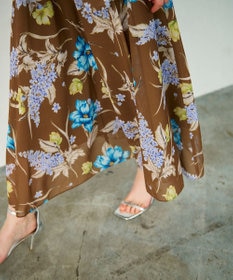 GRACE CONTINENTAL ミモザプリントワンピース