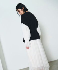 GRACE CONTINENTAL フェザーニットコンビトップ