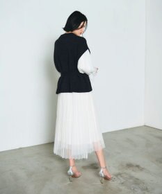 GRACE CONTINENTAL フェザーニットコンビトップ