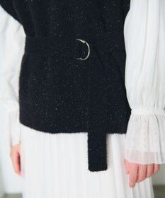 GRACE CONTINENTAL フェザーニットコンビトップ