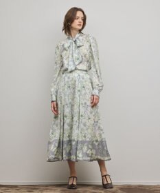 GRACE CONTINENTAL フルーツフラワープリントトップ