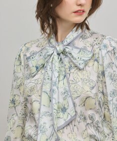 GRACE CONTINENTAL フルーツフラワープリントトップ