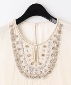 GRACE CONTINENTAL ビジューロングワンピース