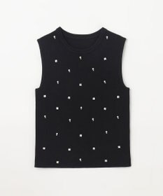 GRACE CONTINENTAL ビジューニットトップ