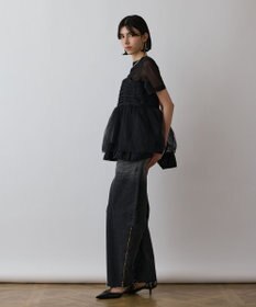 GRACE CONTINENTAL タフタチュールキャミ