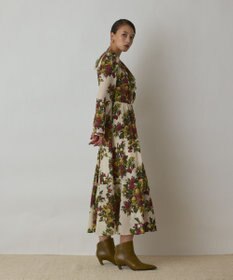 GRACE CONTINENTAL ボタニカルベリープリントワンピース