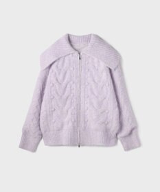 GRACE CONTINENTAL ヘアリーニットコクーンジャケット