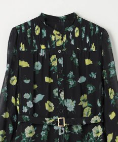 GRACE CONTINENTAL グラデフラワープリントワンピース