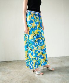 GRACE CONTINENTAL ペイントカラーワイドパンツ