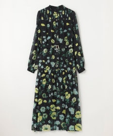 GRACE CONTINENTAL グラデフラワープリントワンピース