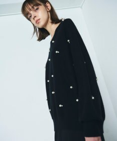GRACE CONTINENTAL パールドットニットトップ