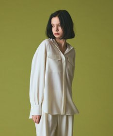 GRACE CONTINENTAL ウールミリタリーシャツ