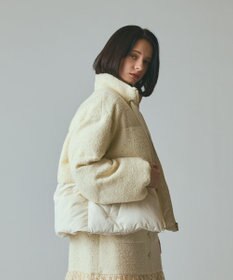 GRACE CONTINENTAL ツイードコンビパフィーブルゾン