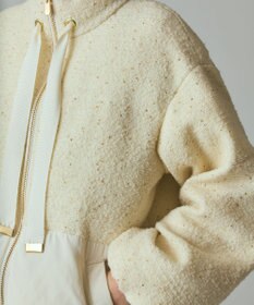 GRACE CONTINENTAL ツイードコンビパフィーブルゾン