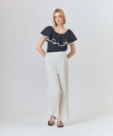 GRACE CONTINENTAL トリアセワイドイージーパンツ